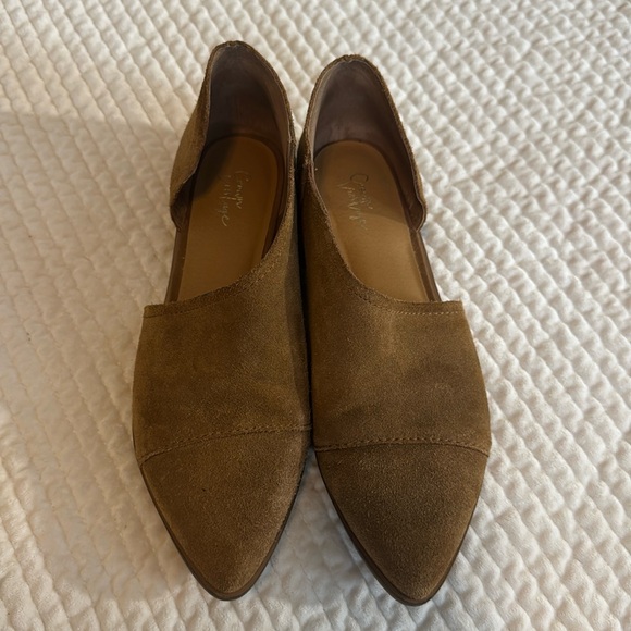 Crowne Vintage Shay shoes in camel seude - Picture 1 of 7